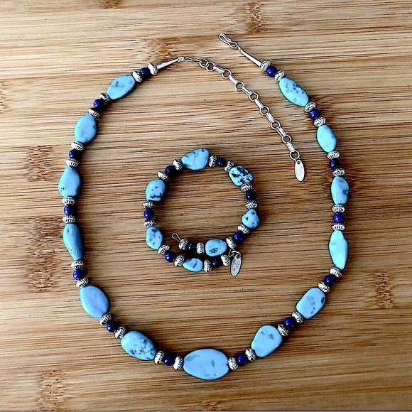 $132  Navajo Running Bear Native American Estate Necklace & Bracelet   RB 925 - Picture 2 of 6